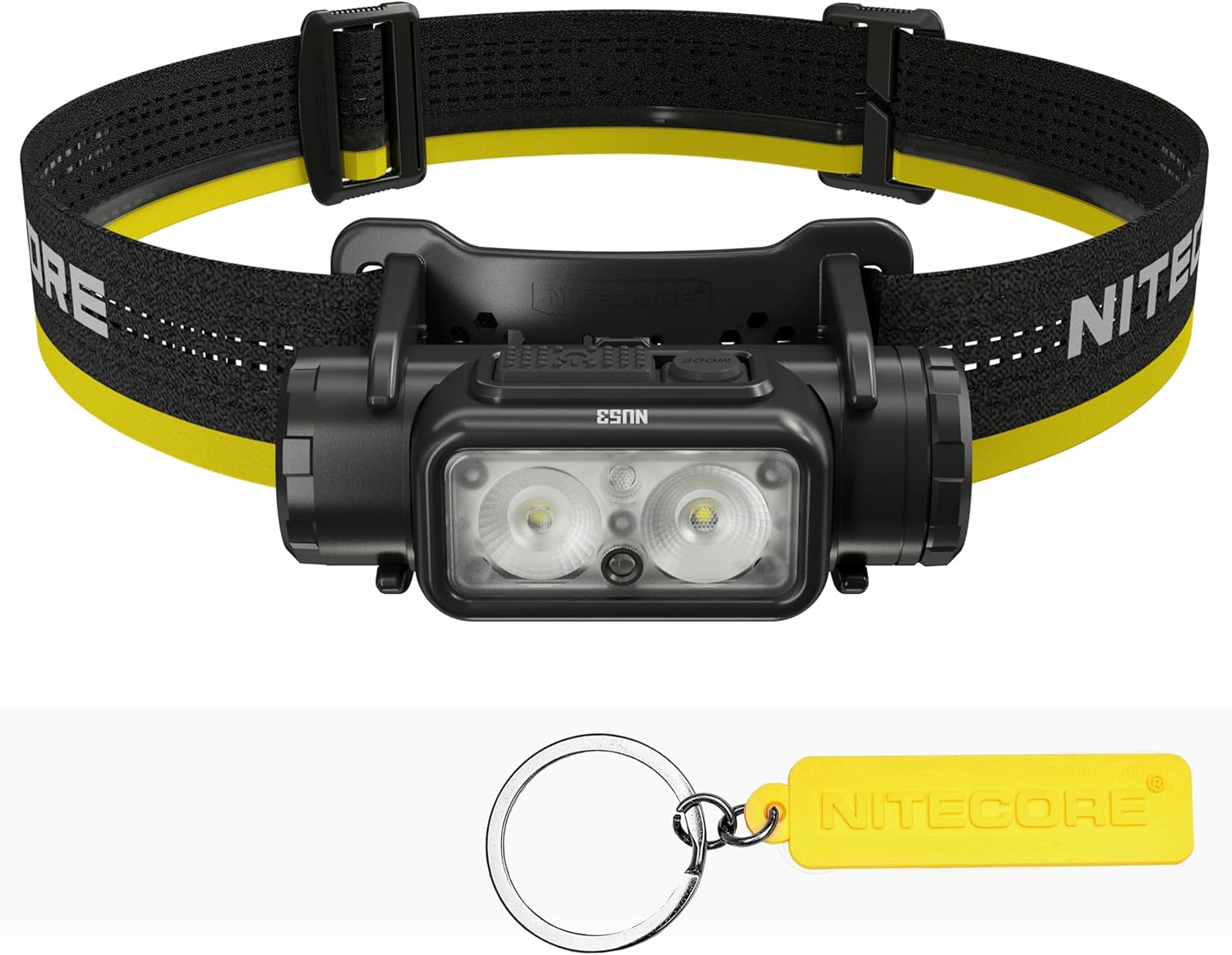 Durable Outdoor Headlamp Nitecore NU53 1800lm 6000mAh Aluminum Housing