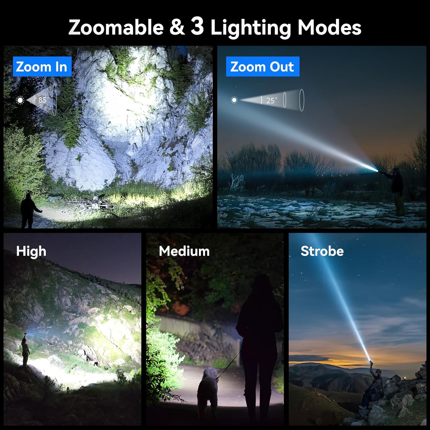 Go-to Rechargeable Flashlights for Home Emergency