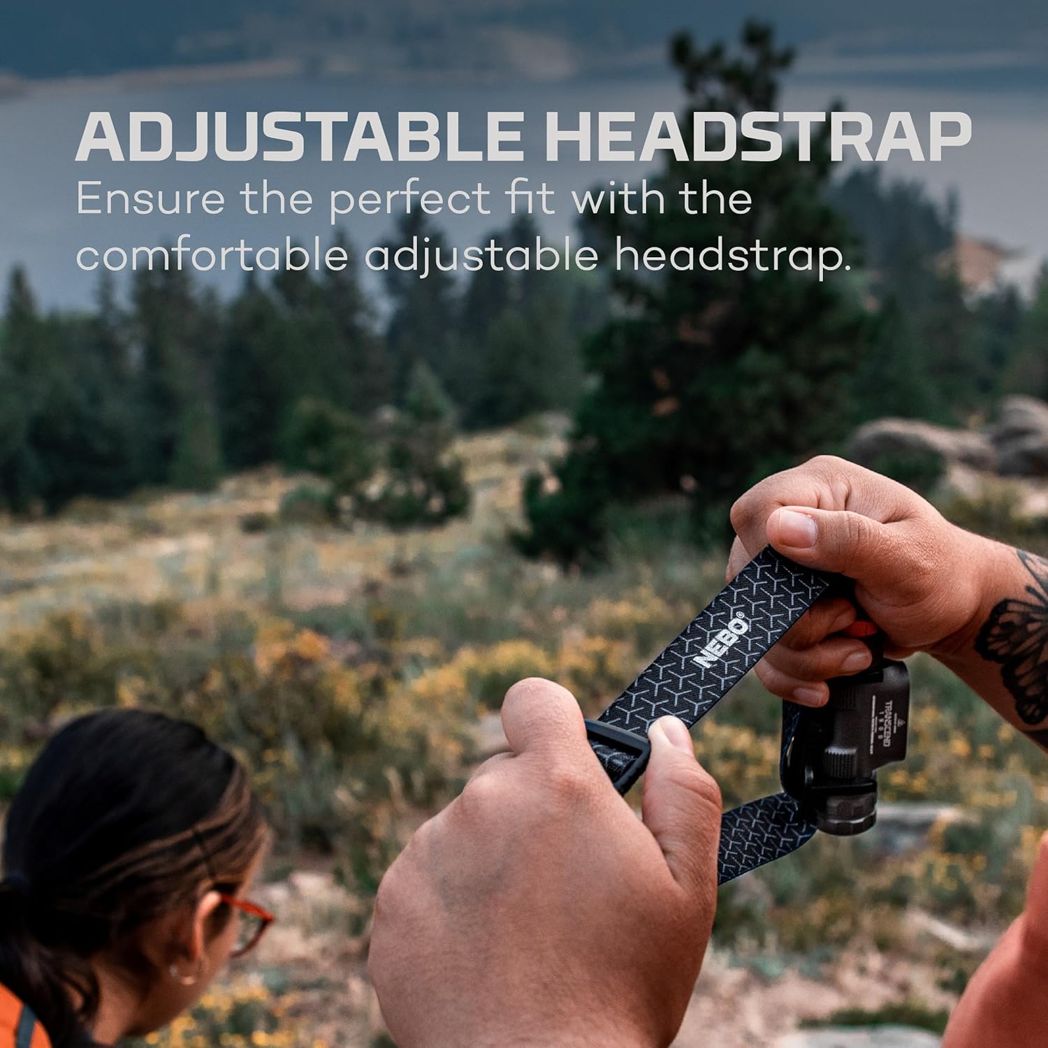 NEBO Transcend 1500 Rechargeable Headlamp