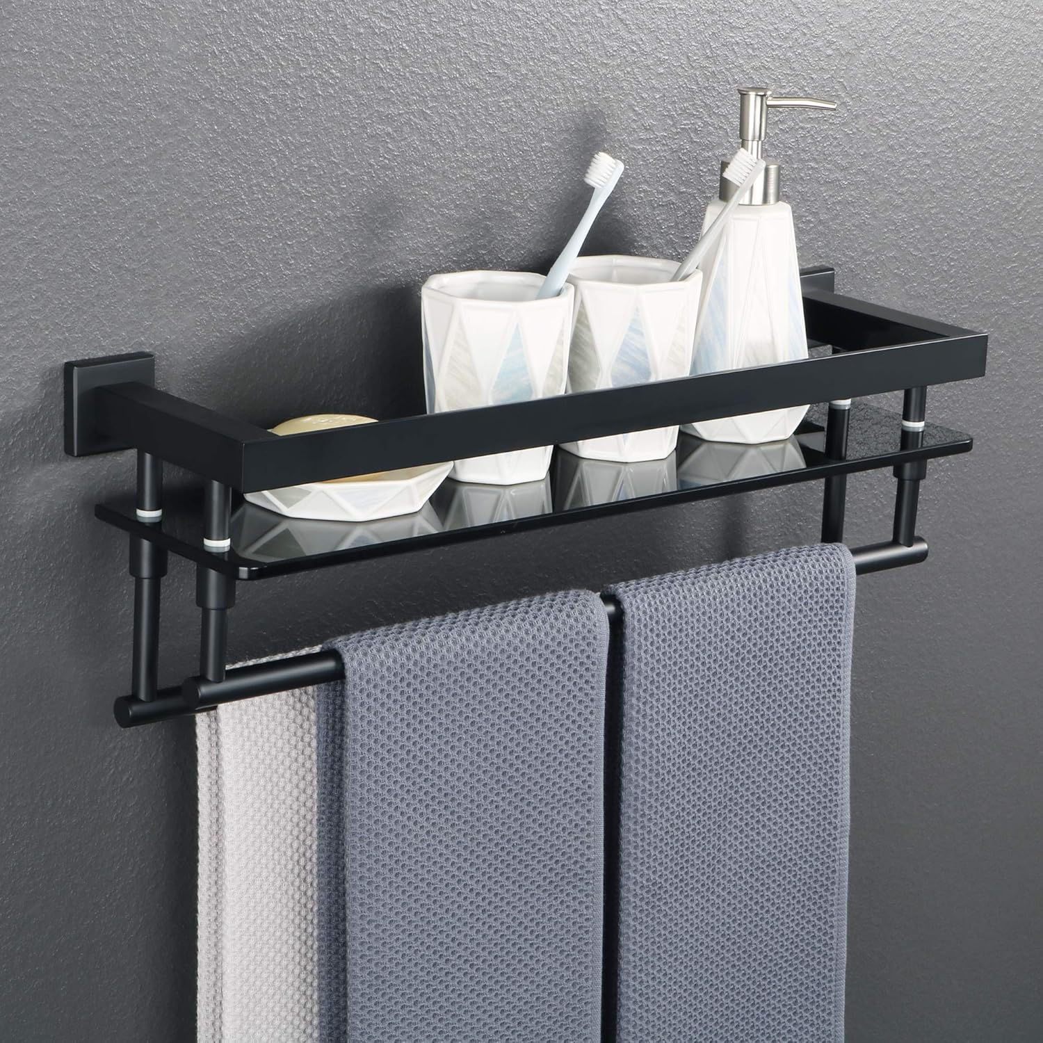 Stylish Floating Towel Shelf