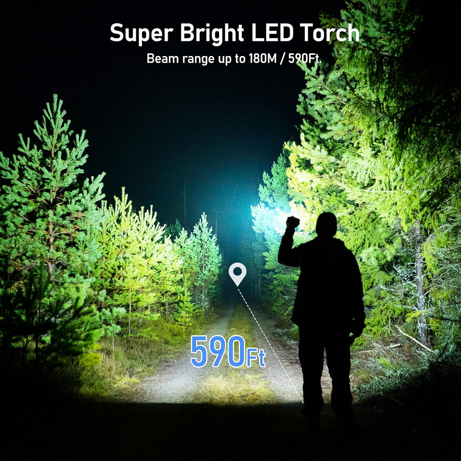 Blukar Rechargeable LED Flashlight